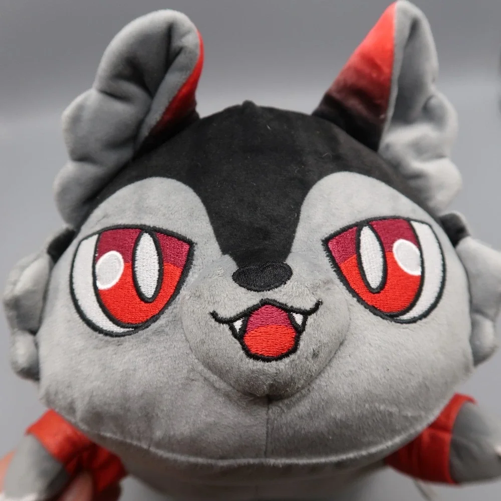 Aphmau Wolf Cat  AARON Plush Stuffed Toy 2024 Meemeows 12 Inch w/Red Hoodie